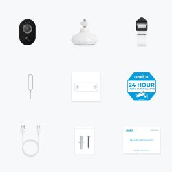 Reolink Argus Series B330 - 5Mp Udendrs Batterikamera, Person/Kretjsregistrering, Farve Nattesyn, 5/2,4 Ghz Wi-Fi