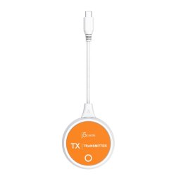 J5 Create Jvaw62 Screencast Usb-C&reg; Wireless Display Hdmi Extender, Hvid Og Orange