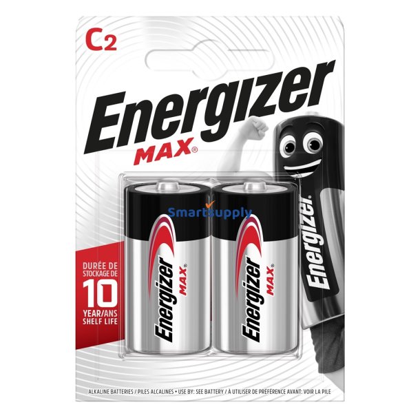 Energizer Batteri Max C Lr14. 2 Stk Eco Pakke