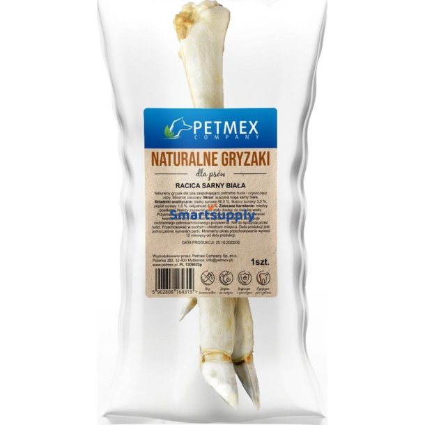 PETMEX Roe deer's hoof white - godbid til hund - 300g