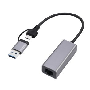 Gembird A-USB3AC-LAN-01 USB 3.1 + type-C Gigabit netvrksadapter, mellemrumsgr