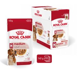 Royal Canin Shn Medium Voksen I Sauce - Vdfoder Til Voksne Hunde - 10X140g