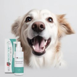 Jm Sante Vet Protector Fresh - Tandoplsning Til Mundhygiejne Til Hunde Og Katte - 100 Ml