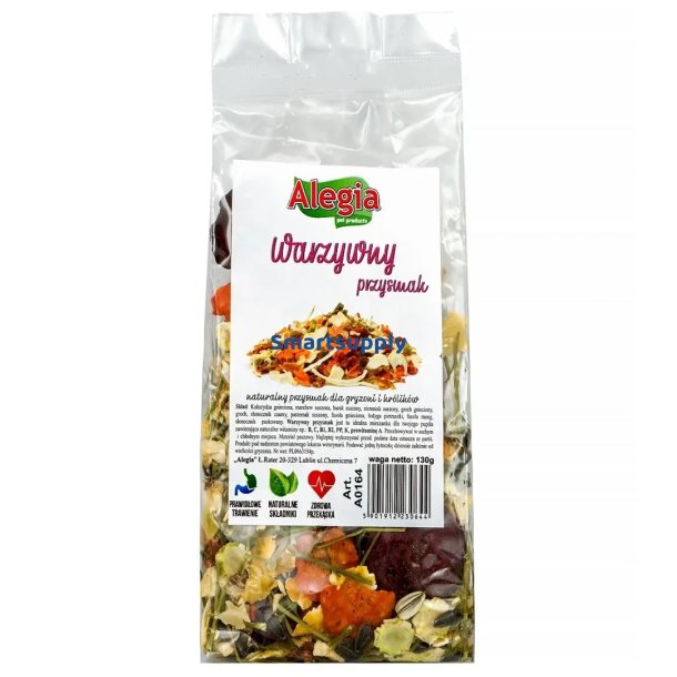 ALEGIA Vegetable treat - godbidder til gnavere og kaniner - 130g