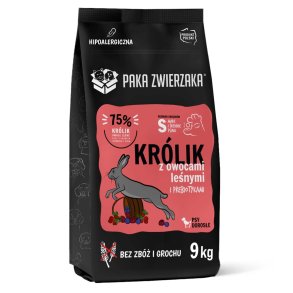 PAKA ZWIERZAKA Rabbit with forest fruits S - trfoder til hunde - 9kg