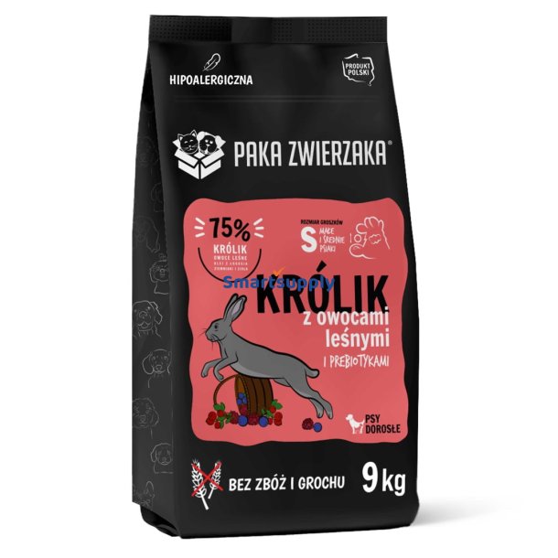 Kanin Med Skovfrugter S - Trfoder Til Hunde - 9 Kg