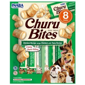 INABA Churu Bites Chicken with tuna recipe - Hundegodbidder - 8x12g