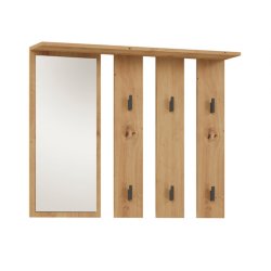 Bjle + spejl PARMA 100x15x.81,5 cm, hndvrksmssigt egetr