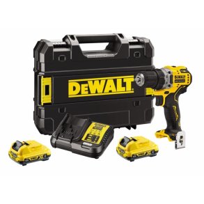 DEWALT DCD701D2-QW Trdls boremaskine 2x 12V 2Ah XR TSTAK Sort, Gul