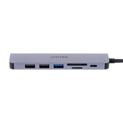 Unitek Hub Usb-C H1118a, Usb-A X3, Usb-C, Hdmi , Sd, Microsd