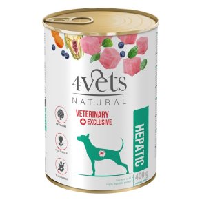 4VETS Natural Hepatic Dog  - vdt hundefoder - 400 g