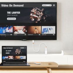 J5 Create Jvaw62 Screencast Usb-C&reg; Wireless Display Hdmi Extender, Hvid Og Orange