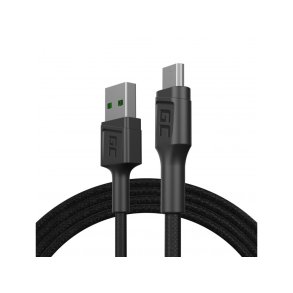 Green Cell KABGC20 USB-kabel USB 2.0 1,2 m USB A Micro-USB B Sort