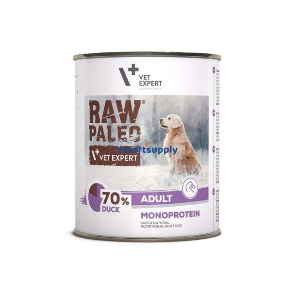 RAW PALEO Adult Monoprotein Duck - vdt hundefoder - 800 g