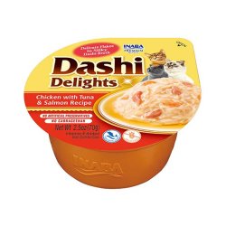 Inaba Dashi Delights Kyllingetun &amp; Laksebouillon - Kat Godbid - 70G