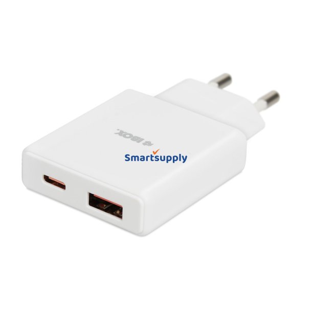 Ibox Iluc43w Mobilenhedsoplader Universal Hvid AC Indendrs