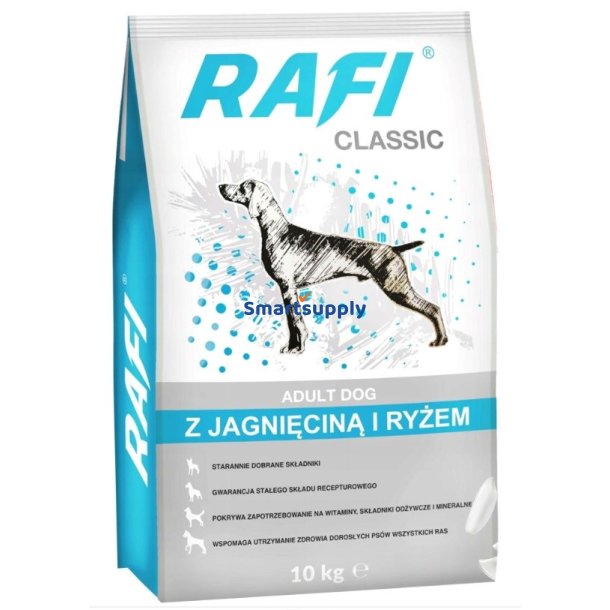 DOLINA NOTECI Rafi Classic Lam med ris - t�rfoder til hunde - 10 kg