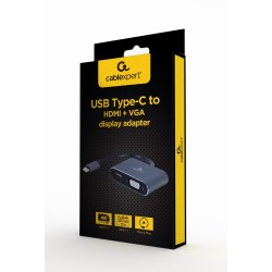 Cablexpert A-USB3C-HDMIVGA-01 USB grafisk adapter Gr