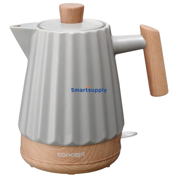 Concept RK0091 Keramisk elkedel 1,5 l Lysegr