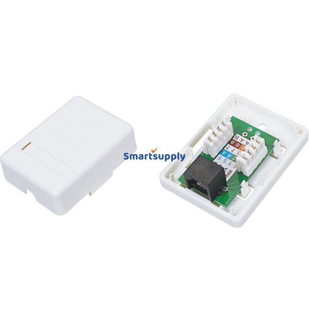 Alantec Gn001 Ledningsstik Rj45 Hvid