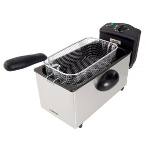Esperanza FALAFEL Enkelt 3 L Enkeltstende 2200 W Frituregryde Sort, Hvid