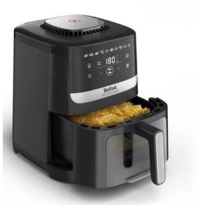 Tefal Easy Fry Silence EY5568E0 frituregryde Enkelt 5 L Enkeltstende Varmluftsteger Sort, Rustfrit stl