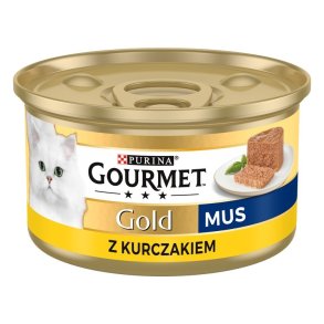 Purina Nestle Gourmet Gold - laks og kylling -85 g vdfoder til katte