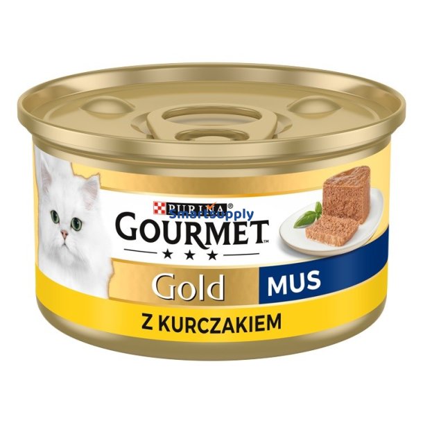 Purina Nestle Gourmet Gold - laks og kylling -85 g vdfoder til katte