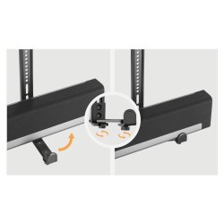 Maclean Mc-914 Universal Soundbar Mount Hjttalerholder Montering Under Tv Op Til 15 Kg