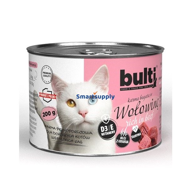 Bulti Rig P Oksekd - Vdfoder Til Katte - 200G