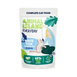 ANIMAL ISLAND Everyday Beef, chicken, turkey and white fish fillets in broth - vd kattefoder - 40 x 85g