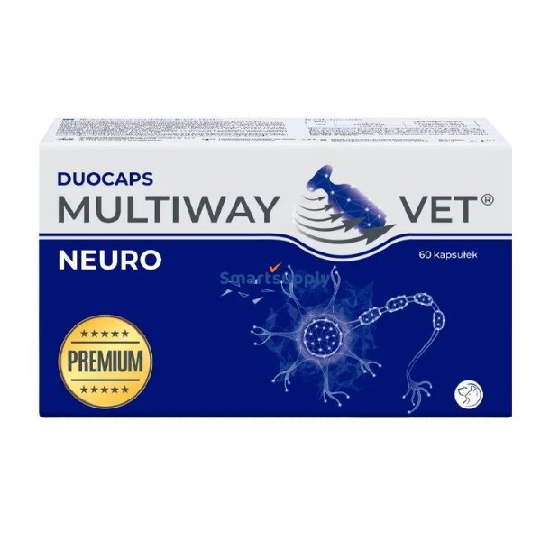 Jm Sante Multiway Vet Duocaps Neuro - Twist-Off Kapsler, Der Understtter Nervesystemet Til Hund Og Kat - 60 Stk