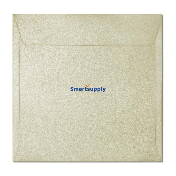 Firkantede cream shine kuverter 10 stk. 160mm x 160mm