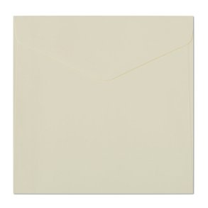 Firkantede cremefarvede kuverter 10 stk. 160mm x 160mm