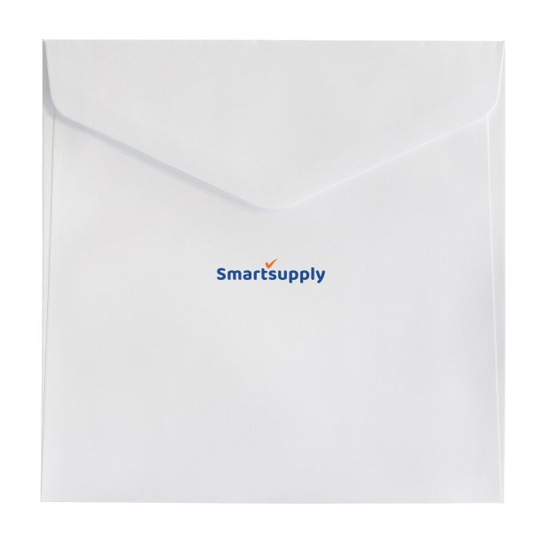 Firkantede hvide kuverter 10 stk. 160mm x 160mm