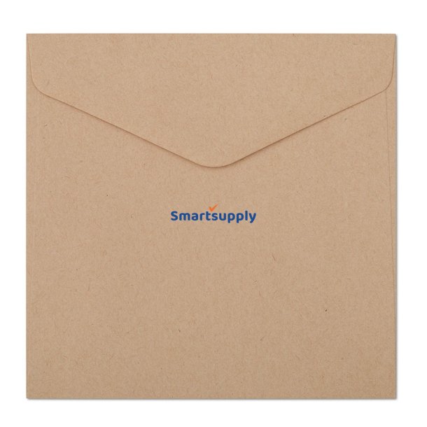 Firkantede m�rk beige kuverter 10 stk. 160mm x 160mm