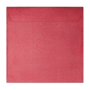 Firkantede pearl red kuverter 10 stk. 145mm x 145mm