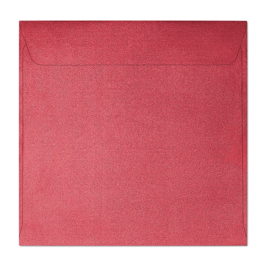 Firkantede pearl red kuverter 10 stk. 145mm x 145mm