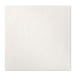 Firkantede pearl white kuverter 10 stk. 160mm x 160mm
