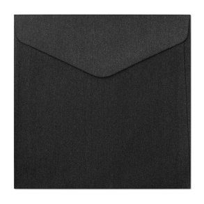 Firkantede black shine kuverter 10 stk. 160mm x 160mm