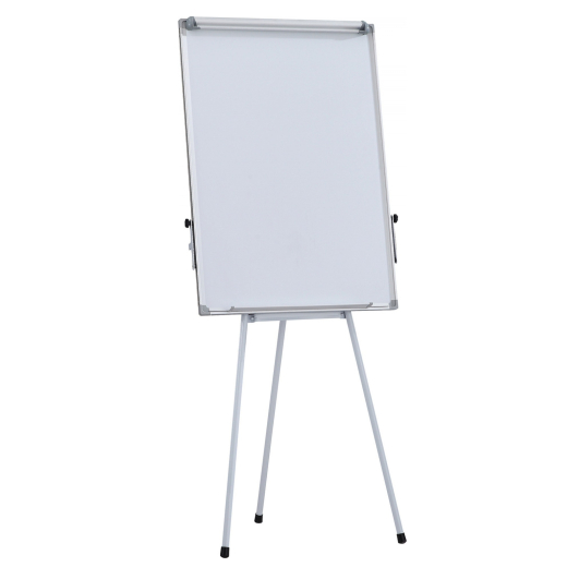 Flipover tavle p� ben 70 x 100 cm magnetisk m. penbakke