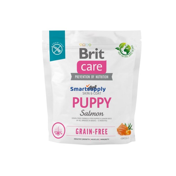 Brit Care Puppy Laks - Trfoder Til Hunde - 1 Kg