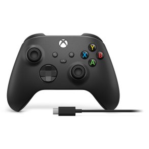 Microsoft Xbox Wireless Controller + USB-C Cable Sort Gamepad Analog/digital PC, Xbox One, Xbox One S, Xbox One X, Xbox Series S, Xbox Series X