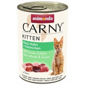 ANIMONDA Carny Kitten Beef, chicken, rabbit - vdfoder til katte - 400 g