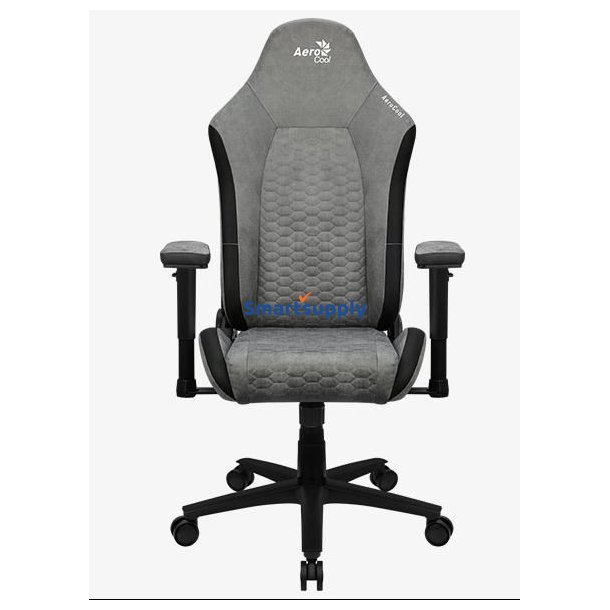 Aerocool Crown Aerosuede Universal Gaming Stol Polstret Sde Stone Grey