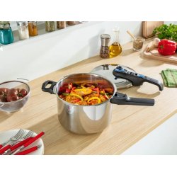Trykkoger Tefal Secure Trendy 6L + Kurv I Rustfrit Stl