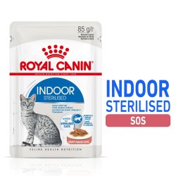 Royal Canin Indendrs Steriliseret - Vdfoder Til Voksne Katte - Klumper I Sauce 12X85 G