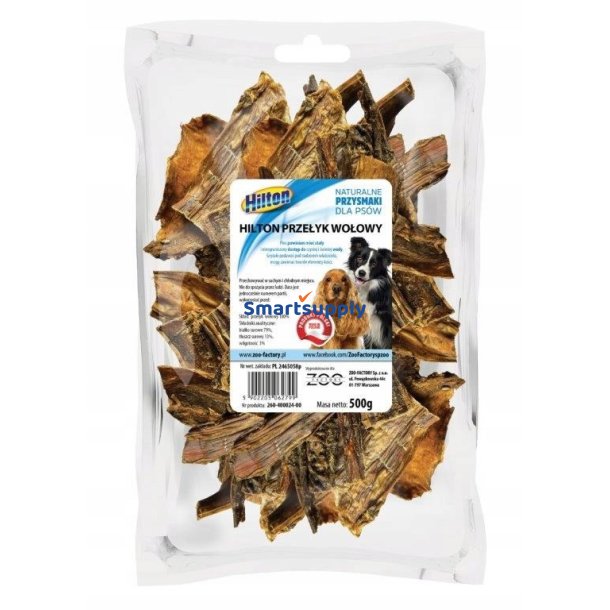 Hilton Beef Gullet  Godbid Til Hunde  500 G