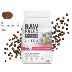 RAW PALEO Ultra Pork Medium & Large Puppy - t�rfoder til hunde - 2kg
