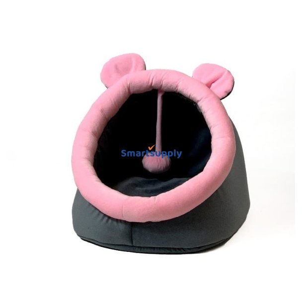 Go Gift Katteseng - Grafit-Pink - 40X45x34 cm